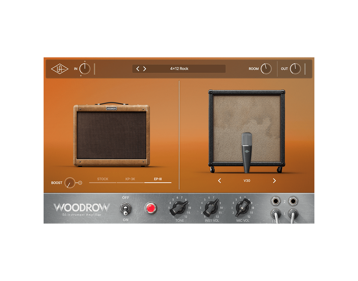 universal-audio-uad-woodrow-55-instrument-amplifier-tweed-amp-emulation-uad-plug image 2