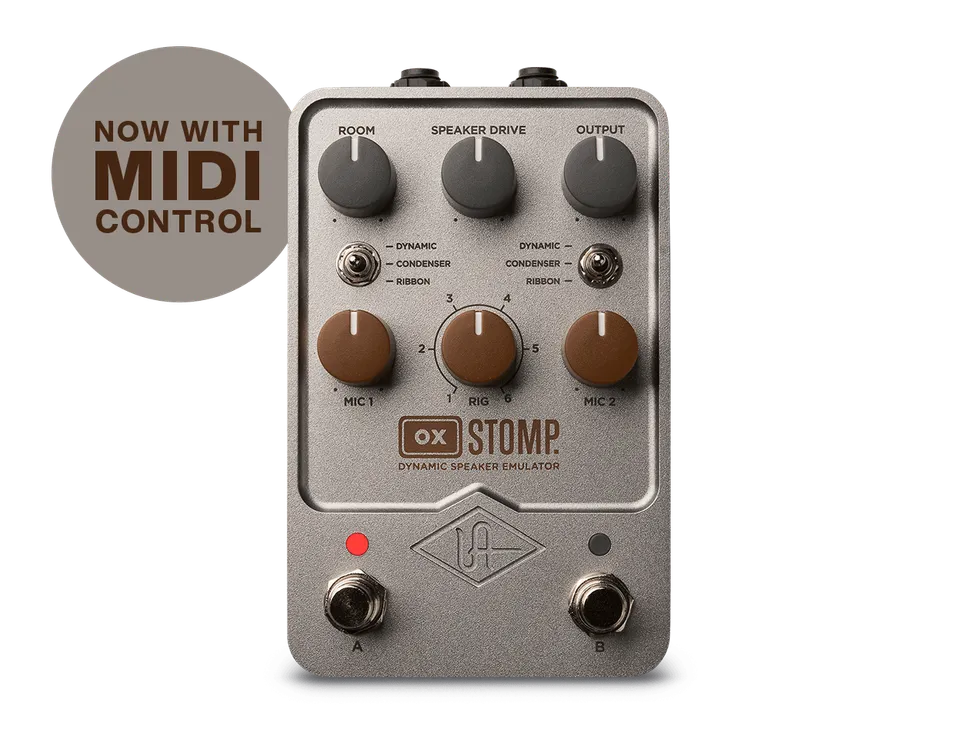 universal-audio-ox-stomp-dynamic-speaker-emulator-uafx-pedal image 1
