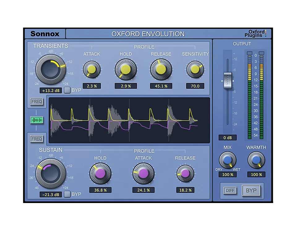 sonnox-oxford-envolution-uad-plug-in-f-r-transienten-und-sustain-bearbeitung image 1