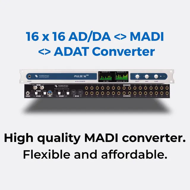 ferrofish-pulse16-mx-mit-adat-madi-und-24dbu-i-o-option-b-ware-16x16-wandler-192 image 1
