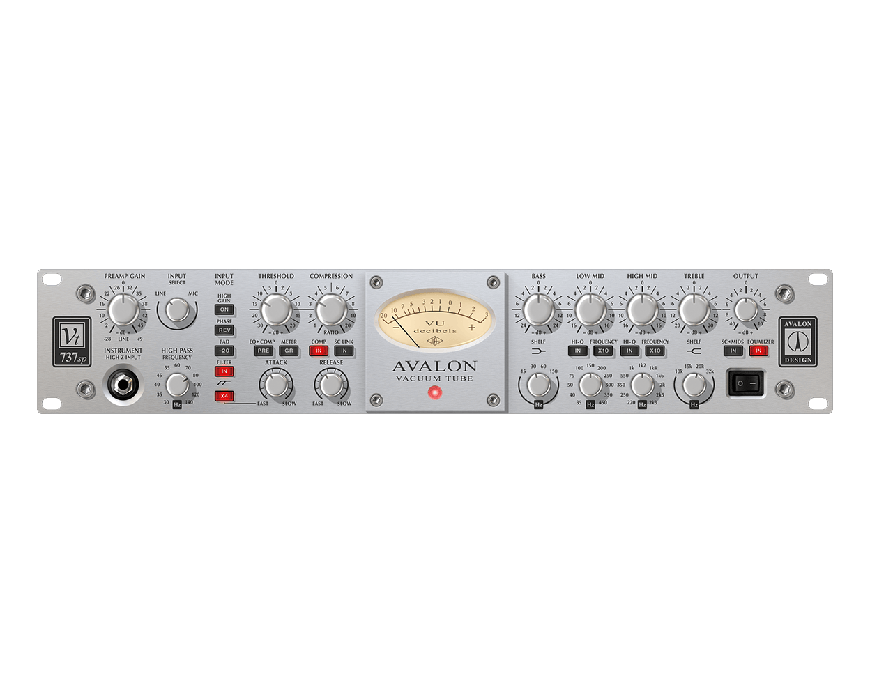universal-audio-avalon-vt-737-tube-channel-strip-uad-plug-in-apollo-native image 1