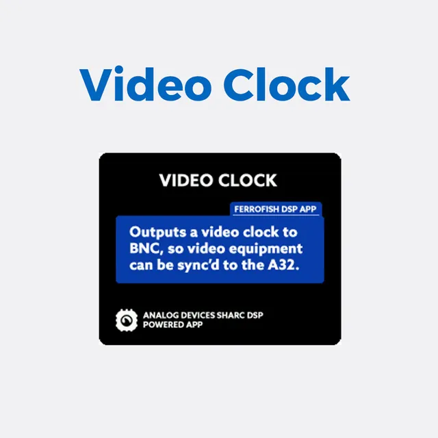 ferrofish-a32-video-clock-plugin-software-option-f-r-bnc-wordclock-am-a32-dante image 1