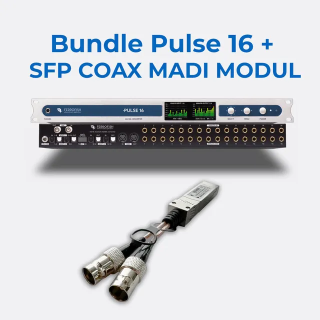 ferrofish-pulse16-mit-koaxialem-sfp-modul-16x16-ad-da-wandler-adat-96-khz-madi-f image 1
