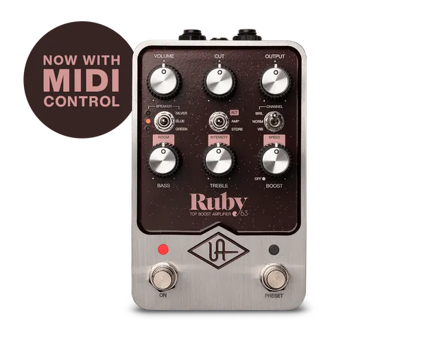 universal-audio-ruby-63-top-boost-amplifier-uafx-gitarrenpedal image 1