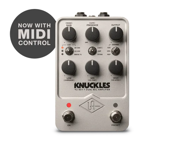 universal-audio-knuckles-92-dual-rec-amplifier-uafx-pedal-f-r-90s-metal-tones image 1