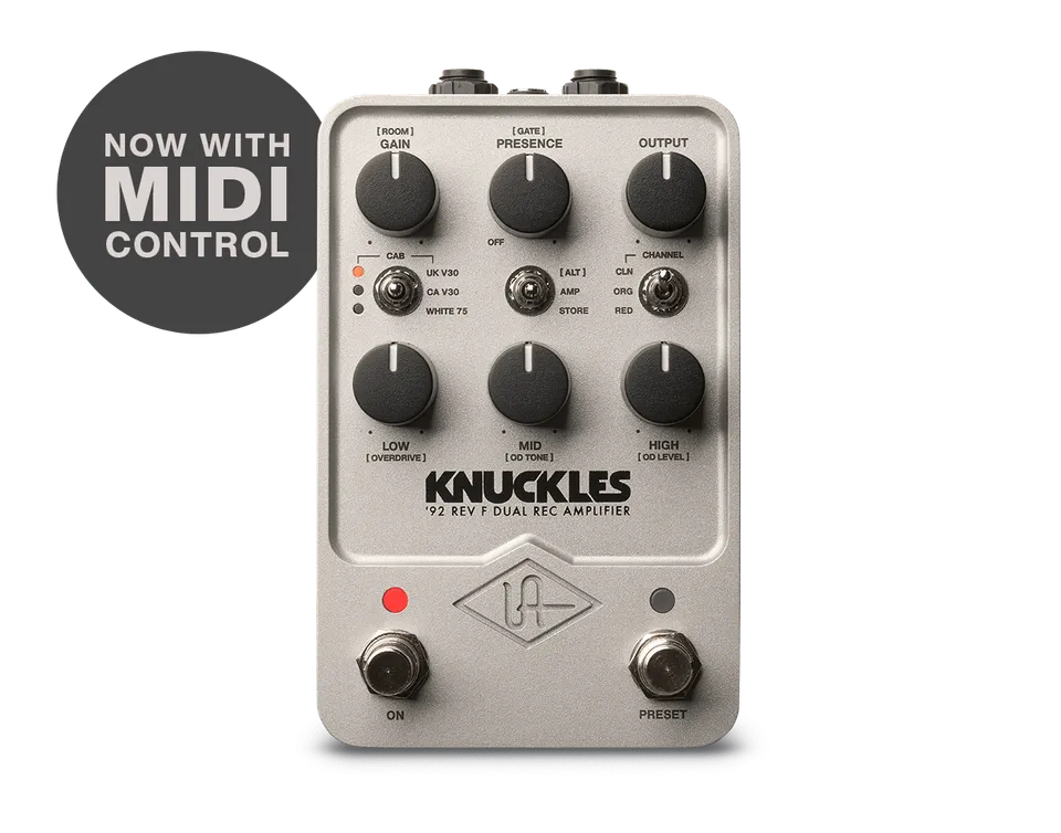 universal-audio-knuckles-92-dual-rec-amplifier-uafx-pedal-f-r-90s-metal-tones image 1