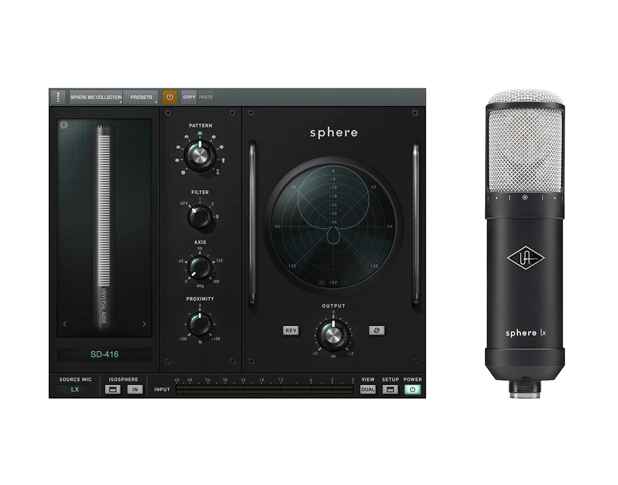 universal-audio-ua-sphere-lx-modeling-microphone-gro-membran-kondensatormikrofon image 3