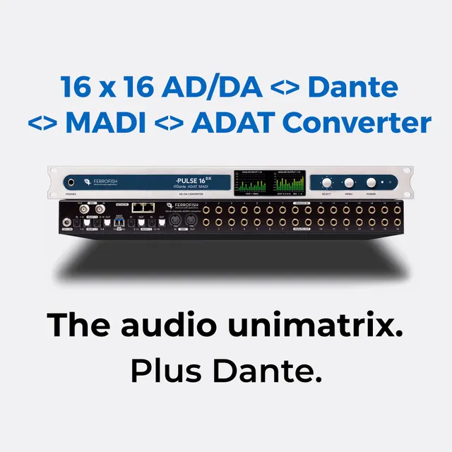 ferrofish-pulse16-dx-16-16-analog-interface-mit-adat-madi-dante-b-stock image 1