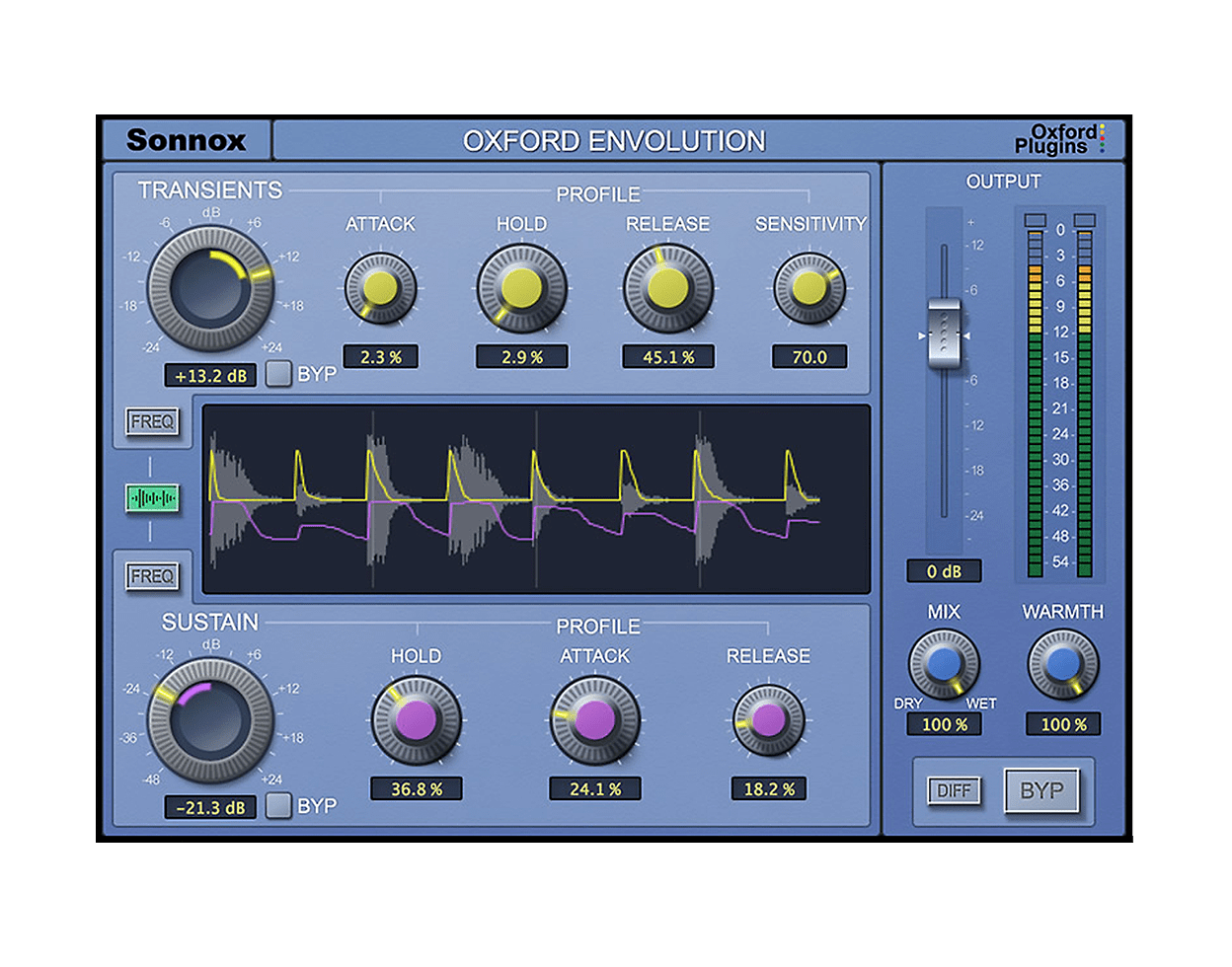 sonnox-oxford-envolution-uad-plug-in-f-r-transienten-und-sustain-bearbeitung image 1