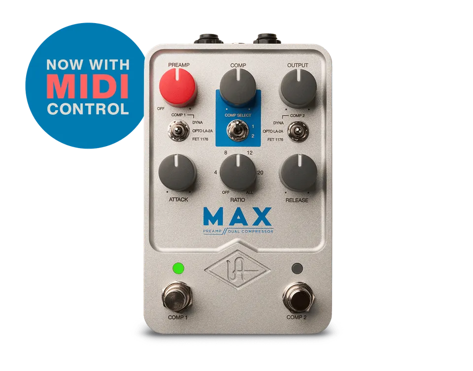 universal-audio-max-preamp-dual-compressor-uafx-gitarrenpedal-teletronix-la-2a-u image 1