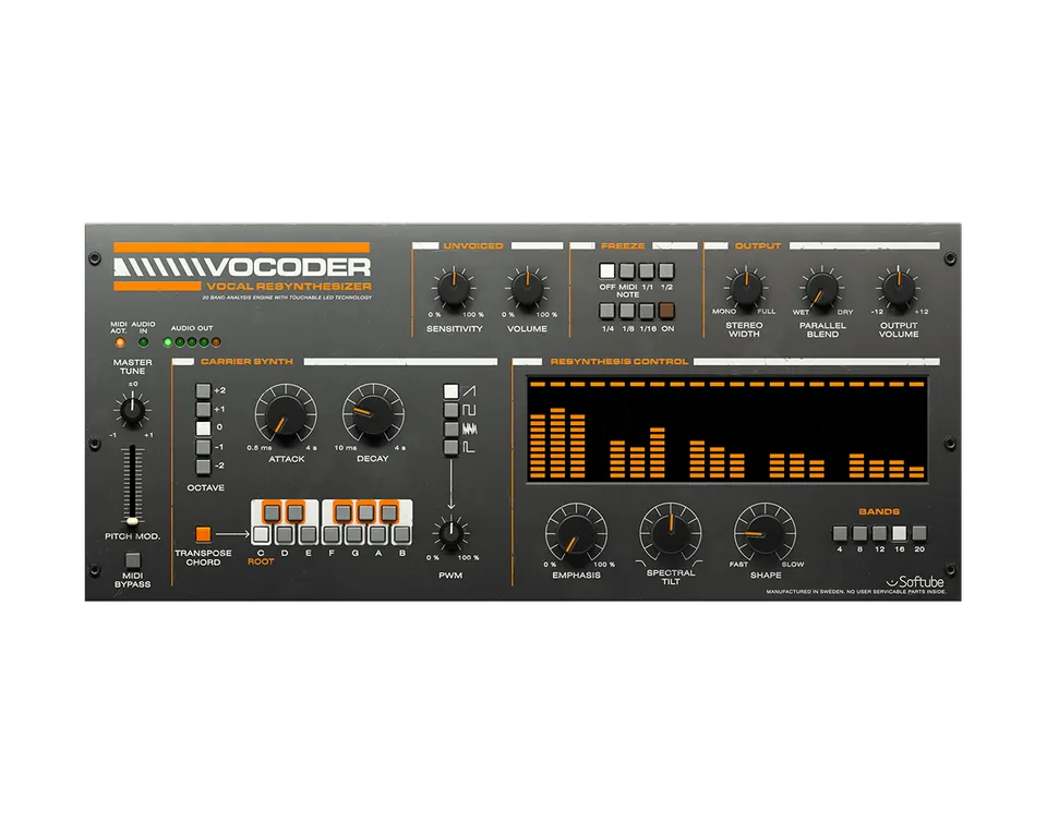softube-vocoder-uad-plug-in-f-r-apollo-20-band-vocoder image 1
