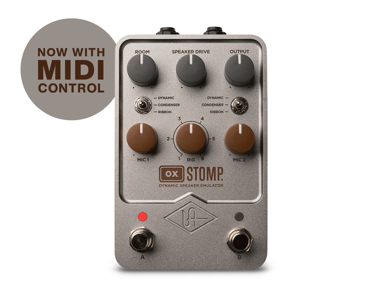 universal-audio-ox-stomp-dynamic-speaker-emulator-uafx-pedal image 1