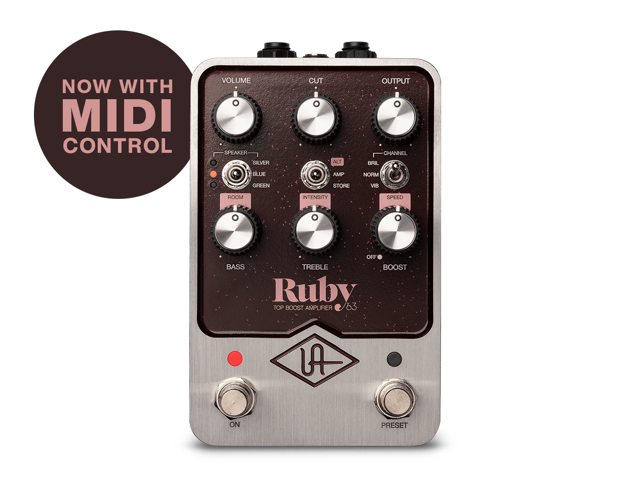 universal-audio-ruby-63-top-boost-amplifier-uafx-gitarrenpedal image 1