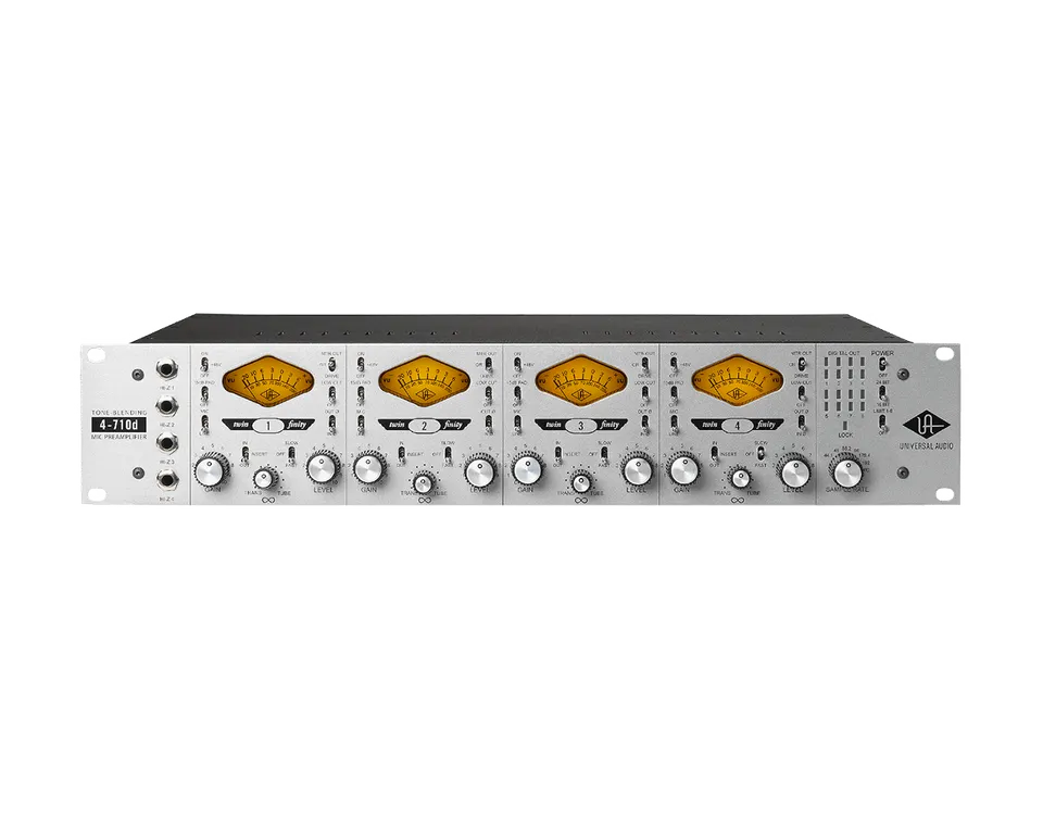 universal-audio-4-710d-four-channel-tone-blending-mic-preamp-w-dynamics-analoger image 1