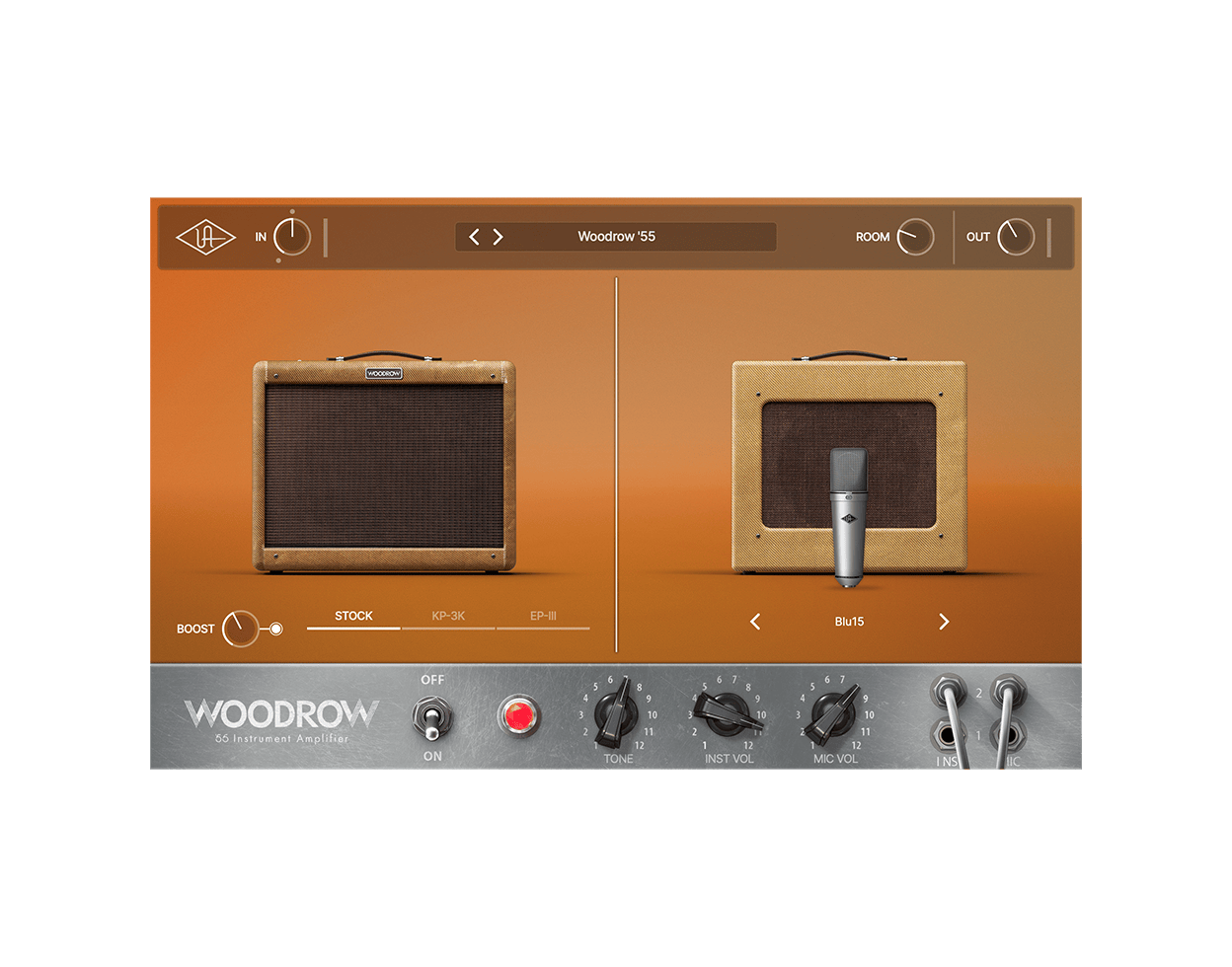 universal-audio-uad-woodrow-55-instrument-amplifier-tweed-amp-emulation-uad-plug image 3