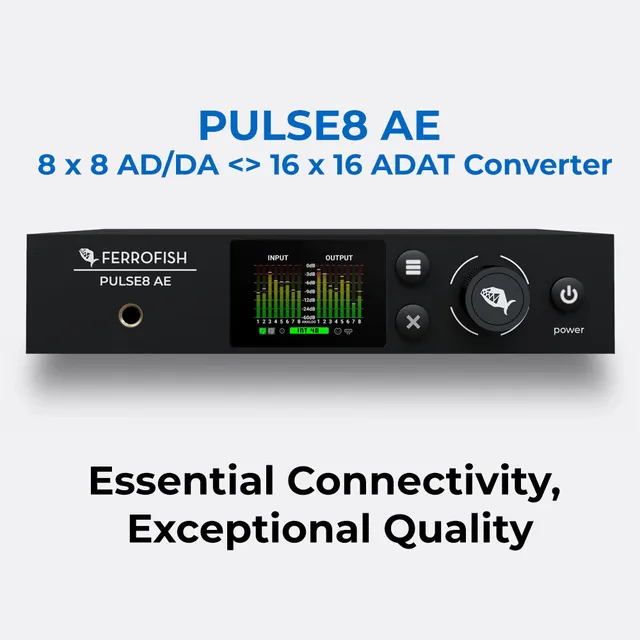 ferrofish-pulse8-ae-8-8-ad-da-wandler-mit-adat-bis-192-khz image 1