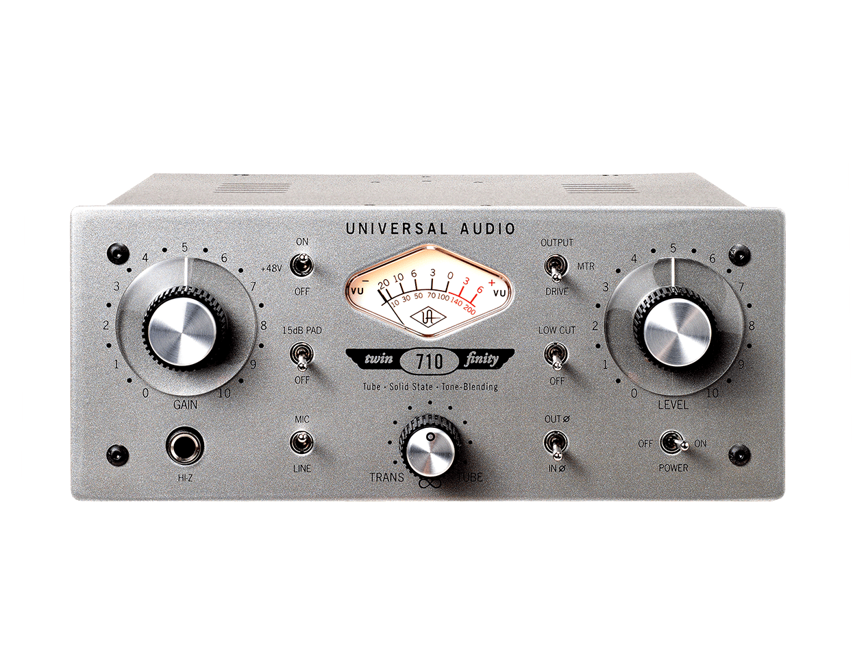 universal-audio-710-twin-finity-tone-blending-mic-preamplifier-analog-hardware image 1